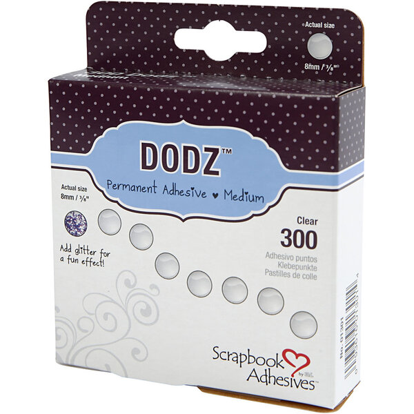 3L Dodz Zelfklevende Dots, d 8 mm, dikte 0,5 mm, medium , 300 stuk/ 1 doos
