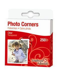 3L Foto hoeken, B: 10 mm, helder, 250 stuk/ 1 doos