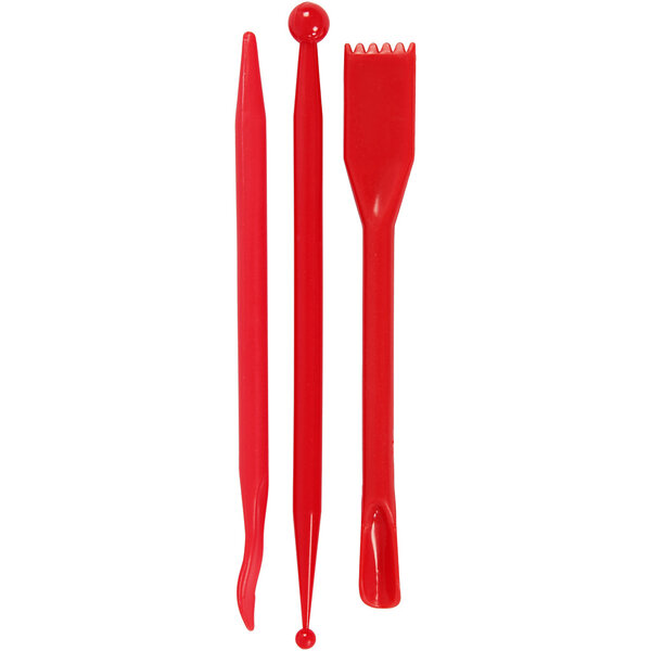 Creativ Company Boetseerstaafjes, L: 14,5 cm, rood, 3 stuk/ 1 doos