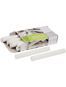 PRIMO Schoolbordkrijt, L: 8 cm, d 10 mm, wit, 10x10 stuk/ 1 doos
