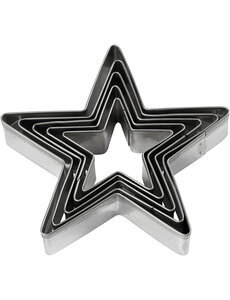 Creativ Company Uitsteekvormen, ster, afm 8 cm, 5 stuk/ 1 doos