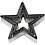 Creativ Company Uitsteekvormen, ster, afm 8 cm, 5 stuk/ 1 doos