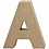 Creativ Company Letter, A, H: 10 cm, B: 9,5 cm, dikte 1,7 cm, 1 stuk