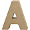 Creativ Company Letter, A, H: 10 cm, B: 9,5 cm, dikte 1,7 cm, 1 stuk