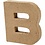 Creativ Company Letter, B, H: 10 cm, B: 9 cm, dikte 1,7 cm, 1 stuk