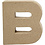 Creativ Company Letter, B, H: 10 cm, B: 9 cm, dikte 1,7 cm, 1 stuk