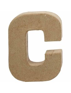 Creativ Company Letter, C, H: 10 cm, B: 7,5 cm, dikte 1,7 cm, 1 stuk