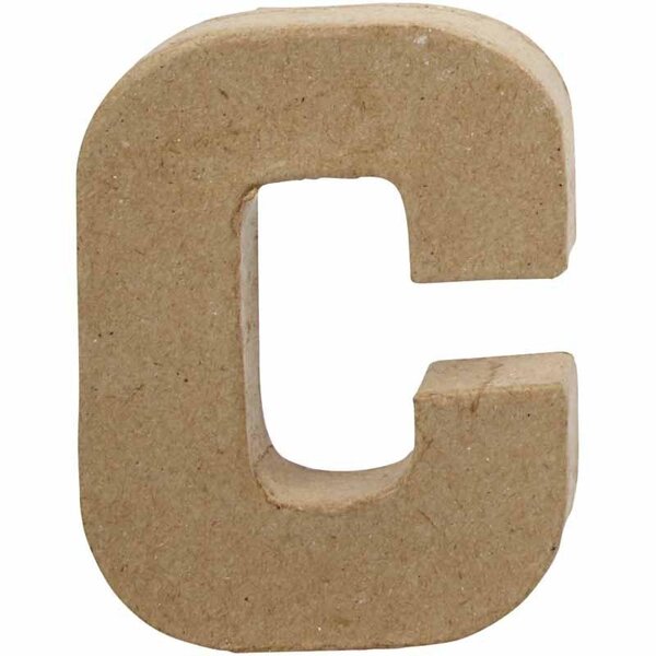 Creativ Company Letter, C, H: 10 cm, B: 7,5 cm, dikte 1,7 cm, 1 stuk