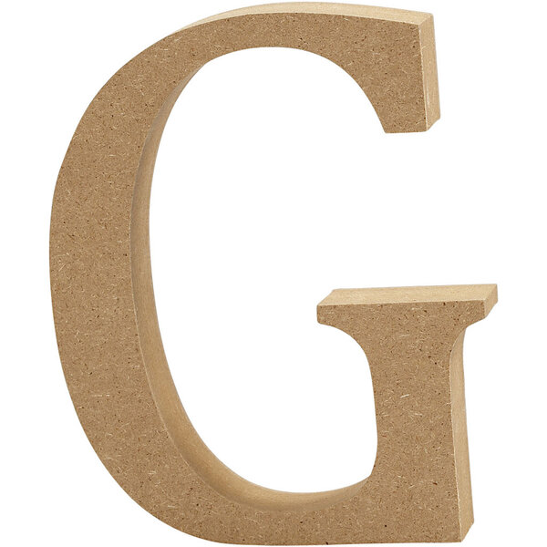 Letter, G, H: 8 cm, dikte 1,5 cm, 1 stuk