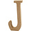 Creativ Company Letter, J, H: 8 cm, dikte 1,5 cm, 1 stuk