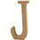 Creativ Company Letter, J, H: 8 cm, dikte 1,5 cm, 1 stuk
