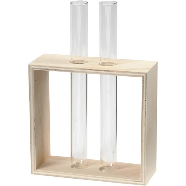 Creativ Company Reageerbuishouder, H: 10+15 cm, D: 4 cm, B: 10,5 cm, 1 stuk