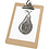 Creativ Company Klembord, A5, afm 19x27x0,3 cm, 1 stuk