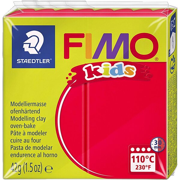 FIMO® FIMO® Kids Boetseerklei, rood, 42 gr/ 1 doos