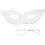 Masker, H: 7 cm, B: 20 cm, wit, 12 stuk/ 1 doos