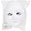 Creativ Company Masker, H: 22 cm, B: 17 cm, wit, 10 stuk/ 1 doos