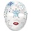 Creativ Company Masker, H: 22 cm, B: 17 cm, wit, 1 stuk