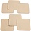 Onderzetters, afm 10x10 cm, dikte 3 mm, 6 stuk/ 1 doos