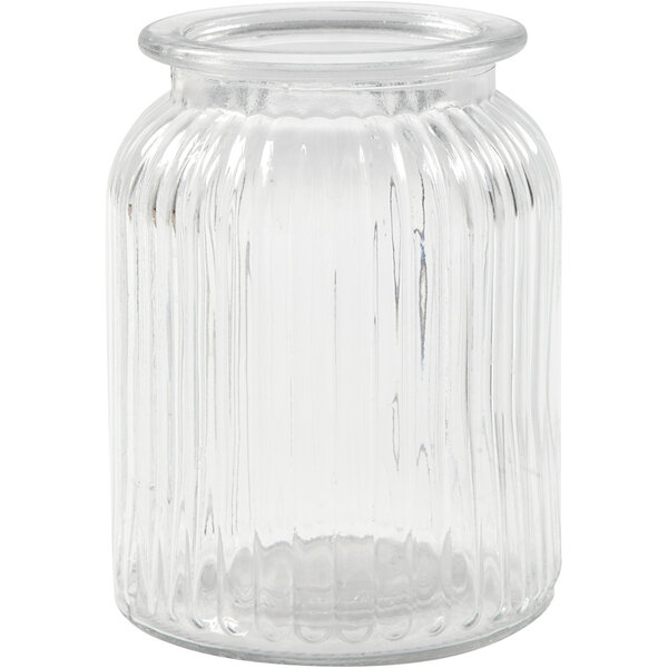 Creativ Company Glazen pot, H: 14,5 cm, d 11 cm, gatgrootte 7 cm, 6 stuk/ 1 doos