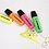 Markeerstiften, neon groen, neon oranje, neon roze, neon geel, 4 stuk/ 1 doos