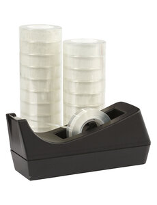Creativ Company Bureau-Tapedispenser met Tape, B: 15 mm, 1 set