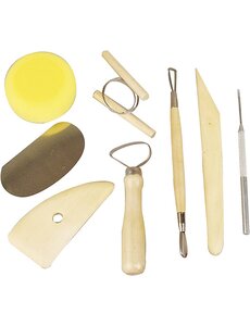 Creativ Company Modelleer gereedschapset, 8 stuk/ 1 doos