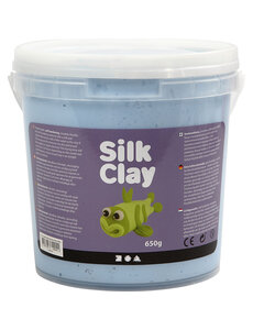 Silk Clay Silk Clay®, neon blauw, 650 gr/ 1 emmer