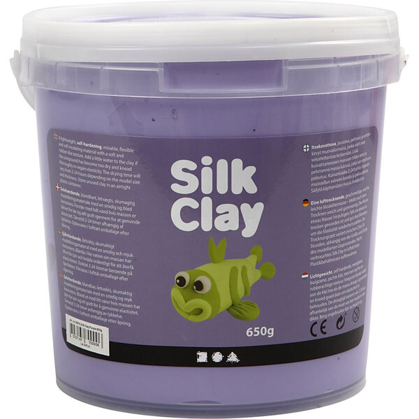 Silk Clay Silk Clay®, paars, 650 gr/ 1 emmer