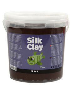 Silk Clay Silk Clay®, bruin, 650 gr/ 1 emmer