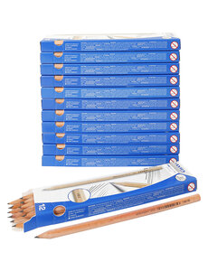 Lyra Schoolpotloden, L: 18 cm, HB, dikte 7 mm, vulling 2 mm, 12x12 stuk/ 1 doos