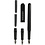 Kalligrafeer set Voor Beginners, B: 0,85-1,6 mm, zwart, 1 set