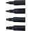 Kalligrafeer Stiften, lijndikte 1,4+2,5+3,6+4,8 mm, zwart, 4 stuk/ 1 doos