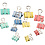 Creativ Company Foldback clips, B: 15-19-25 mm, pastelkleuren, 30 div/ 1 doos