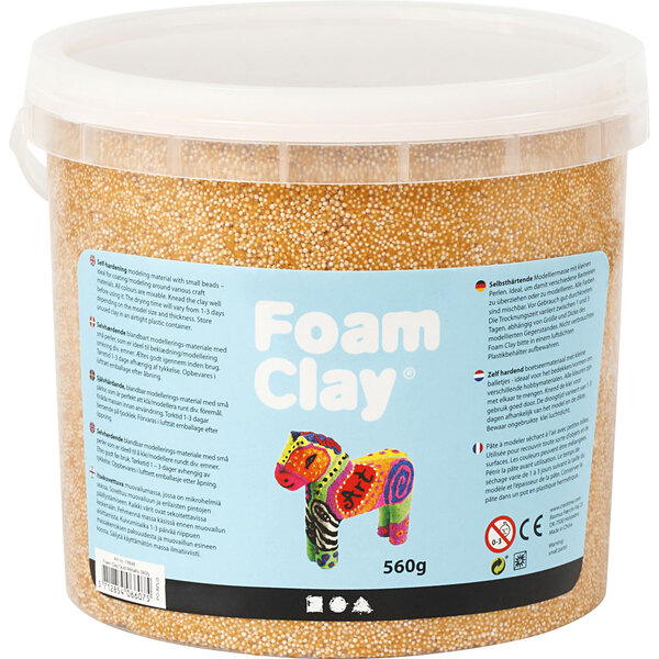 Foam Clay Foam Clay®, metallic, goud, 560 gr/ 1 emmer