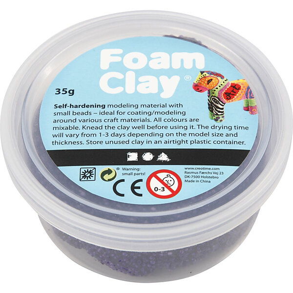 Foam Clay Foam Clay®, paars, 35 gr/ 1 Doosje
