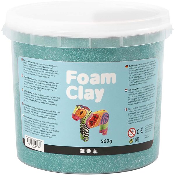 Foam Clay Foam Clay®, donkergroen, 560 gr/ 1 emmer