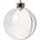 Creativ Company Deco ballen, d 8 cm, transparant, 5 stuk/ 1 doos