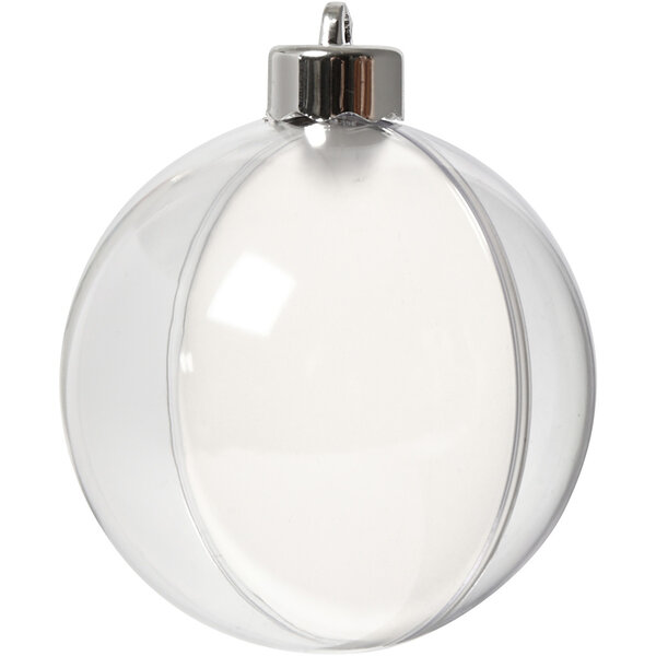 Creativ Company Deco ballen, d 8 cm, transparant, 5 stuk/ 1 doos