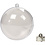 Creativ Company Deco ballen, d 8 cm, transparant, 5 stuk/ 1 doos
