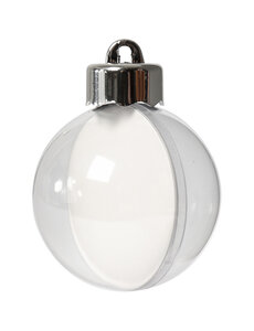 Creativ Company Deco ballen, d 5 cm, transparant, 10 stuk/ 1 doos