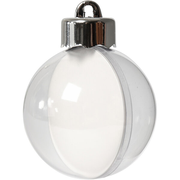 Creativ Company Deco ballen, d 5 cm, transparant, 10 stuk/ 1 doos