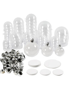 Creativ Company Deco ballen, d 5+6+8 cm, 60 stuk/ 1 doos