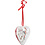 Creativ Company Deco hart, H: 6,5 cm, transparant, 10 stuk/ 1 doos