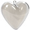 Creativ Company Deco hart, H: 6,5 cm, transparant, 10 stuk/ 1 doos