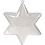 Creativ Company Deco ster, H: 10 cm, transparant, 5 stuk/ 1 doos