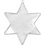 Creativ Company Deco ster, H: 10 cm, transparant, 5 stuk/ 1 doos