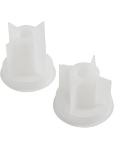 Creativ Company Siliconen vormen, Kandelaar, H: 5,8+7,5 cm, d 7,5 cm, B: 2-2,5 cm, mat transparant, 2 stuk/ 1 doos