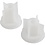 Creativ Company Siliconen vormen, Kandelaar, H: 5,8+7,5 cm, d 7,5 cm, B: 2-2,5 cm, mat transparant, 2 stuk/ 1 doos