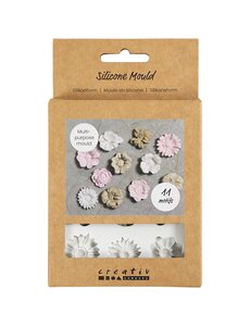 Creativ Company Siliconen vormen, Madeliefjes, H: 0,5 cm, L: 2-2,5 cm, 1 stuk