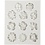Creativ Company Siliconen vormen, Madeliefjes, H: 0,5 cm, L: 2-2,5 cm, 1 stuk